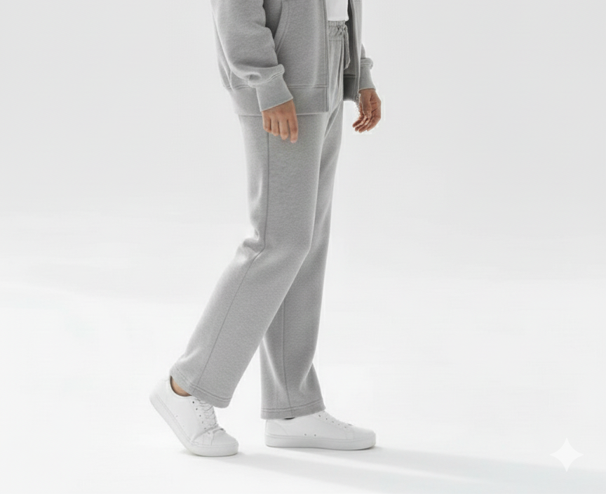 WIDE LEG SWEATPANTS Gray