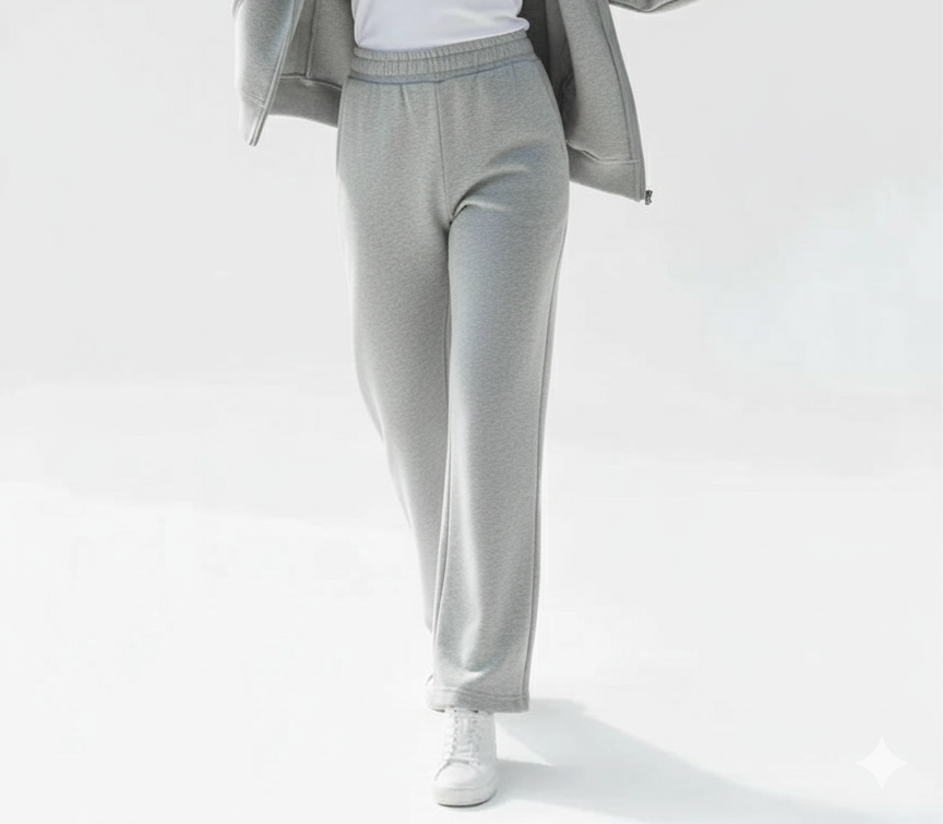 WIDE LEG SWEATPANTS Gray