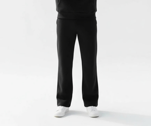 WIDE LEG SWEATPANT Black