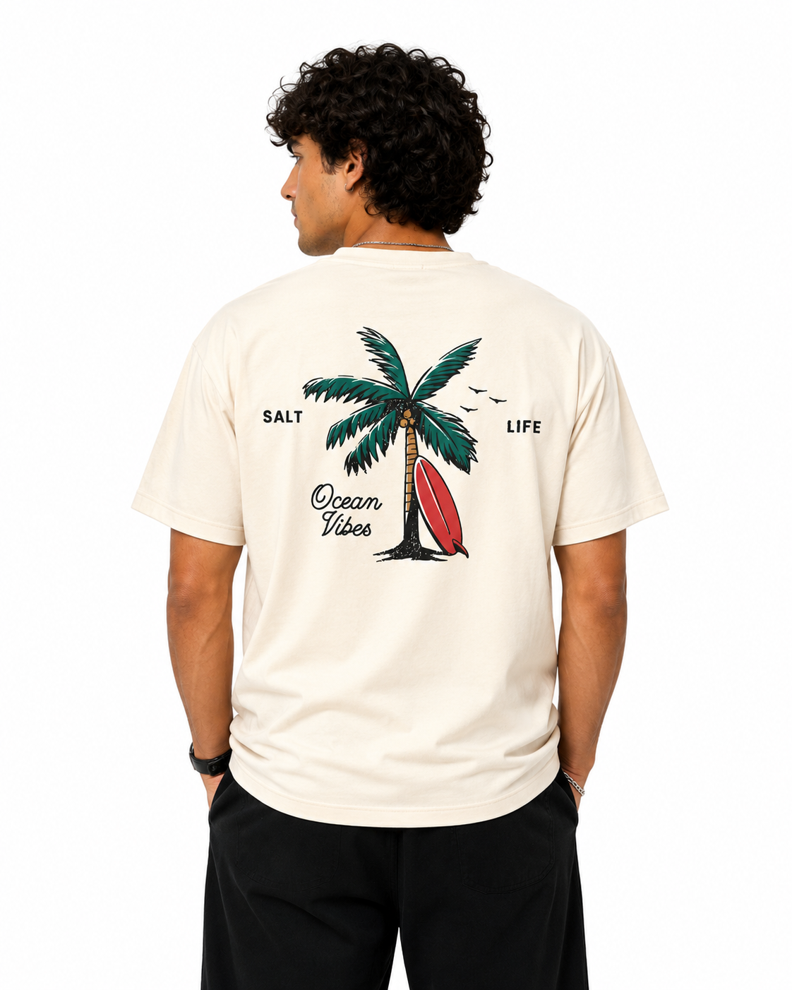 Ocean Vibes Oversized Tee