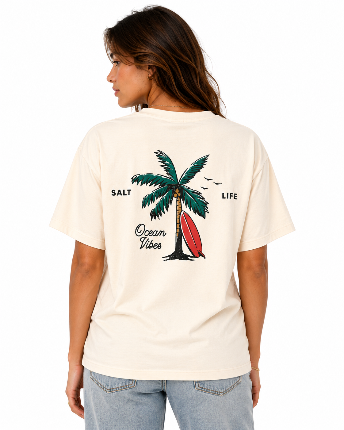 Ocean Vibes Oversized Tee