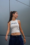 Tank Top Printed Beige