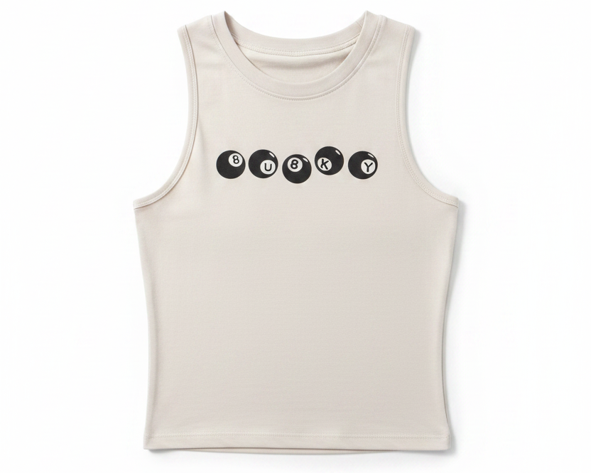 Tank Top Printed Beige