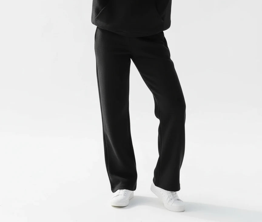 WIDE LEG SWEATPANT Black